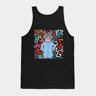 Funky Cool Cat Tank Top